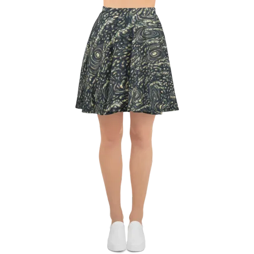 Inkstorm Paisley on a Skater Skirt