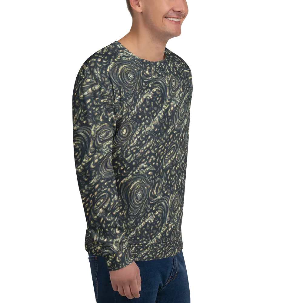 Inkstorm Paisley on Sweatshirt — Right Front