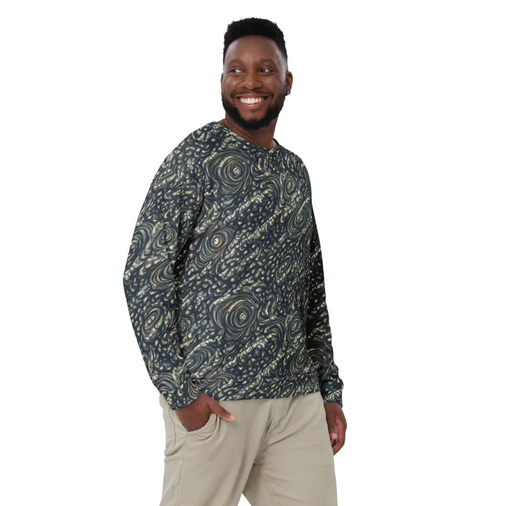 Inkstorm Paisley on Sweatshirt — Front