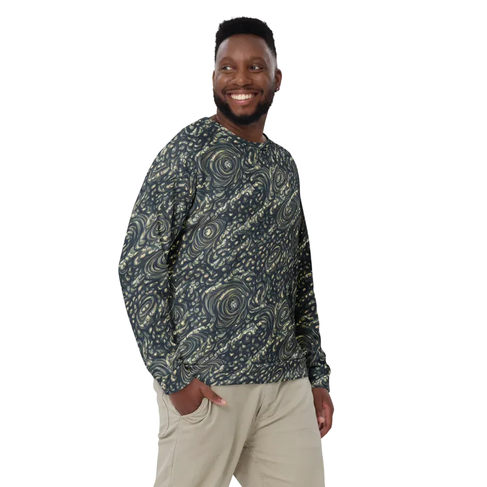 Inkstorm Paisley on Sweatshirt — Front