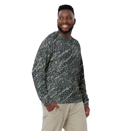 Inkstorm Paisley on a Sweatshirt