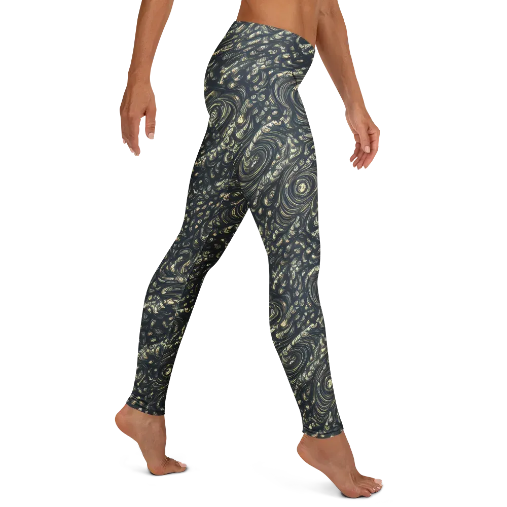 Inkstorm Paisley on Leggings — Right