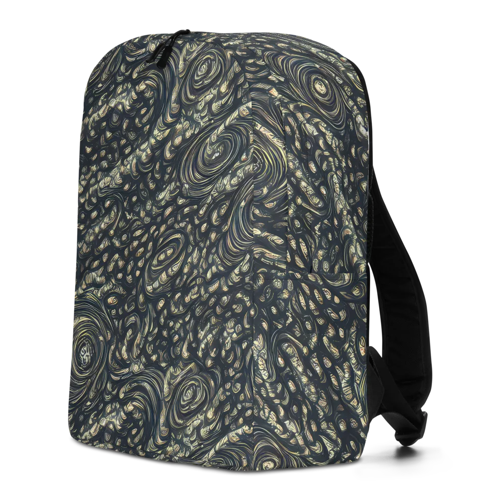 Inkstorm Paisley on Minimalist Backpack — Left