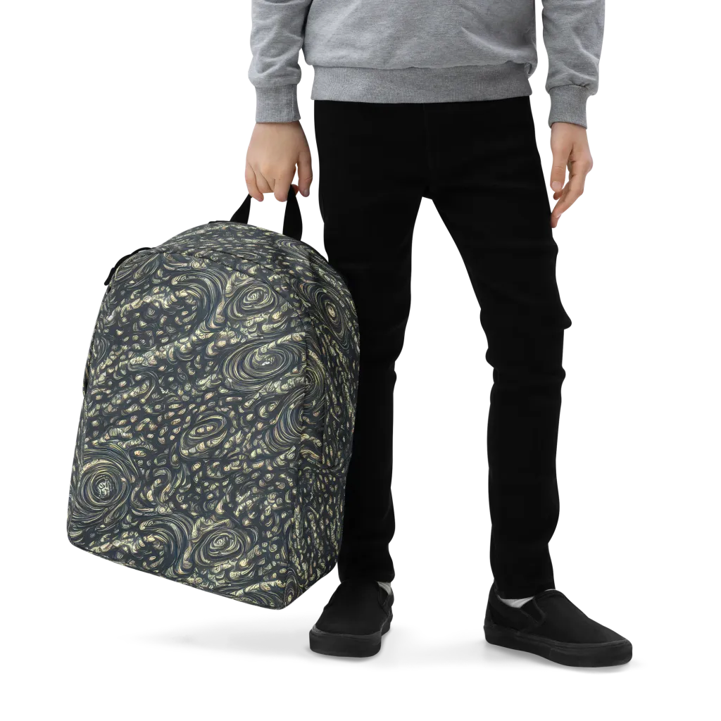 Inkstorm Paisley on Minimalist Backpack — Zoomed-in