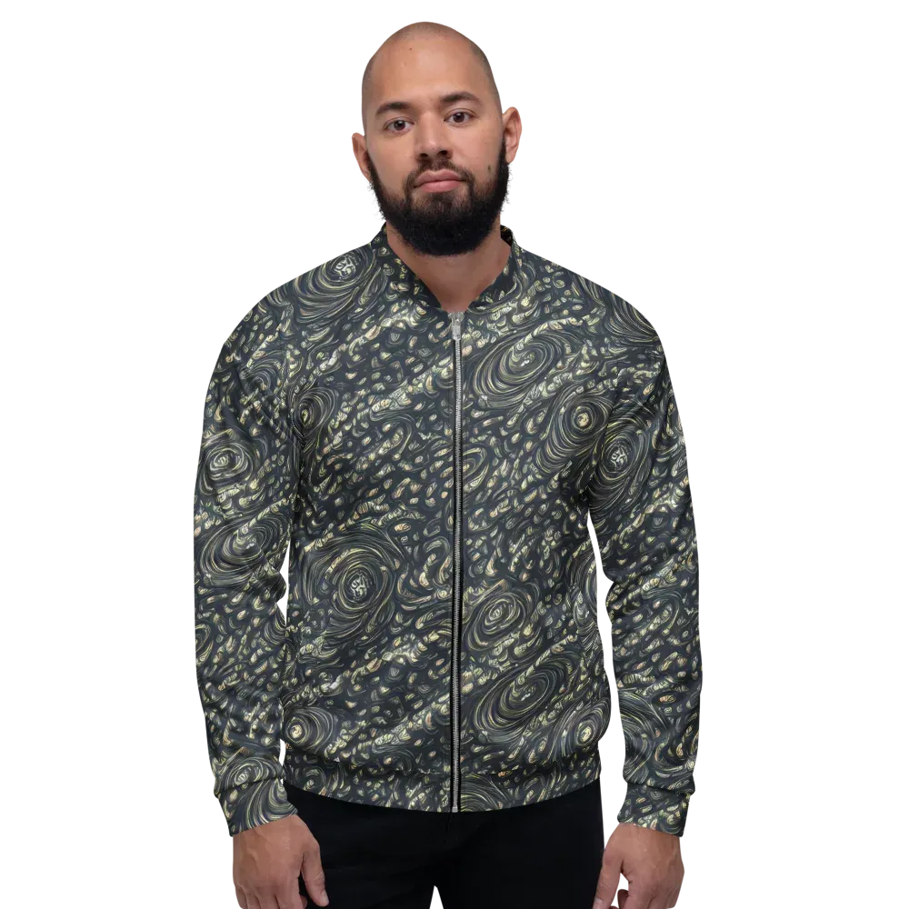 Inkstorm Paisley on Bomber Jacket — Front