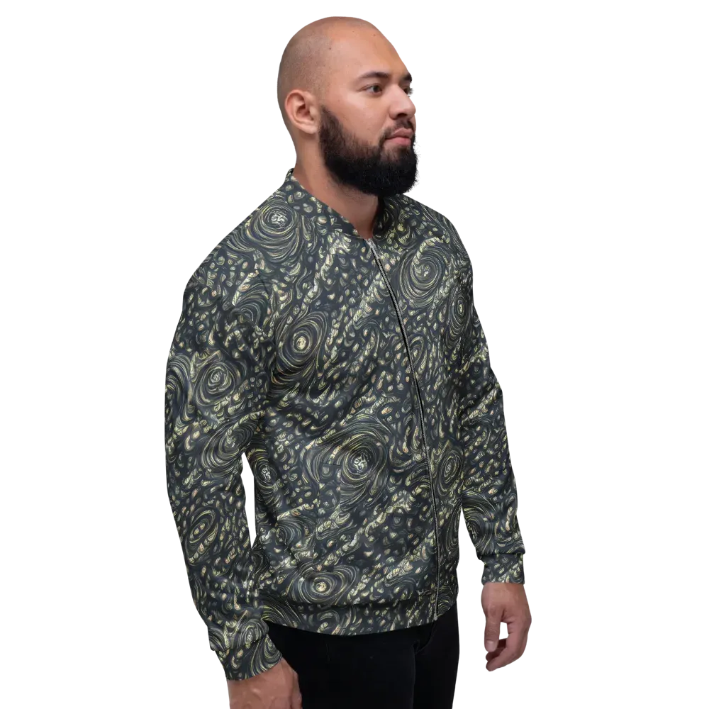 Inkstorm Paisley on Bomber Jacket — Right