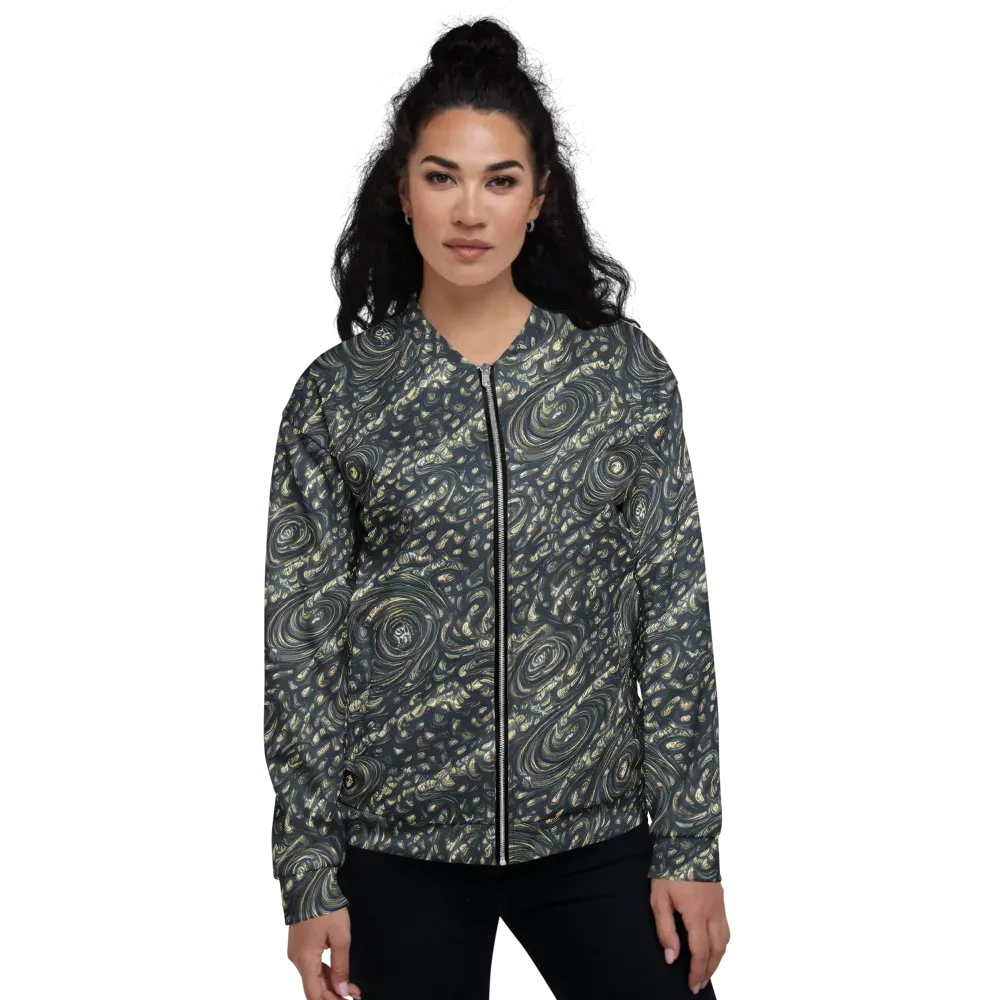 Inkstorm Paisley on Bomber Jacket — Front