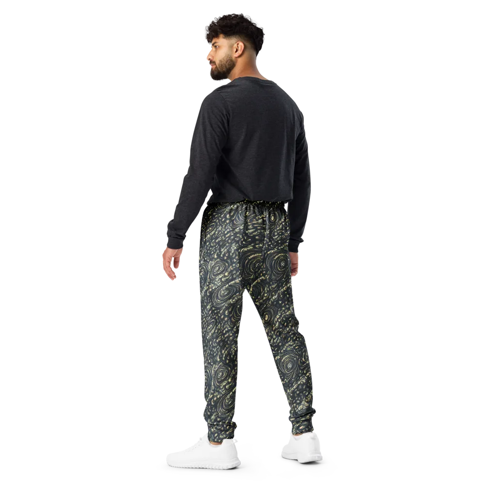 Inkstorm Paisley on Men's Joggers — Back