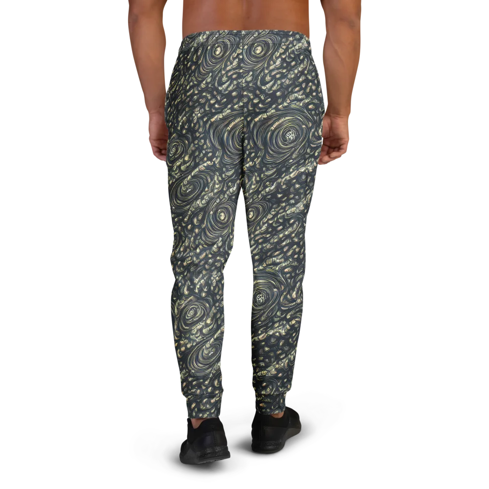 Inkstorm Paisley on Men's Joggers — Back