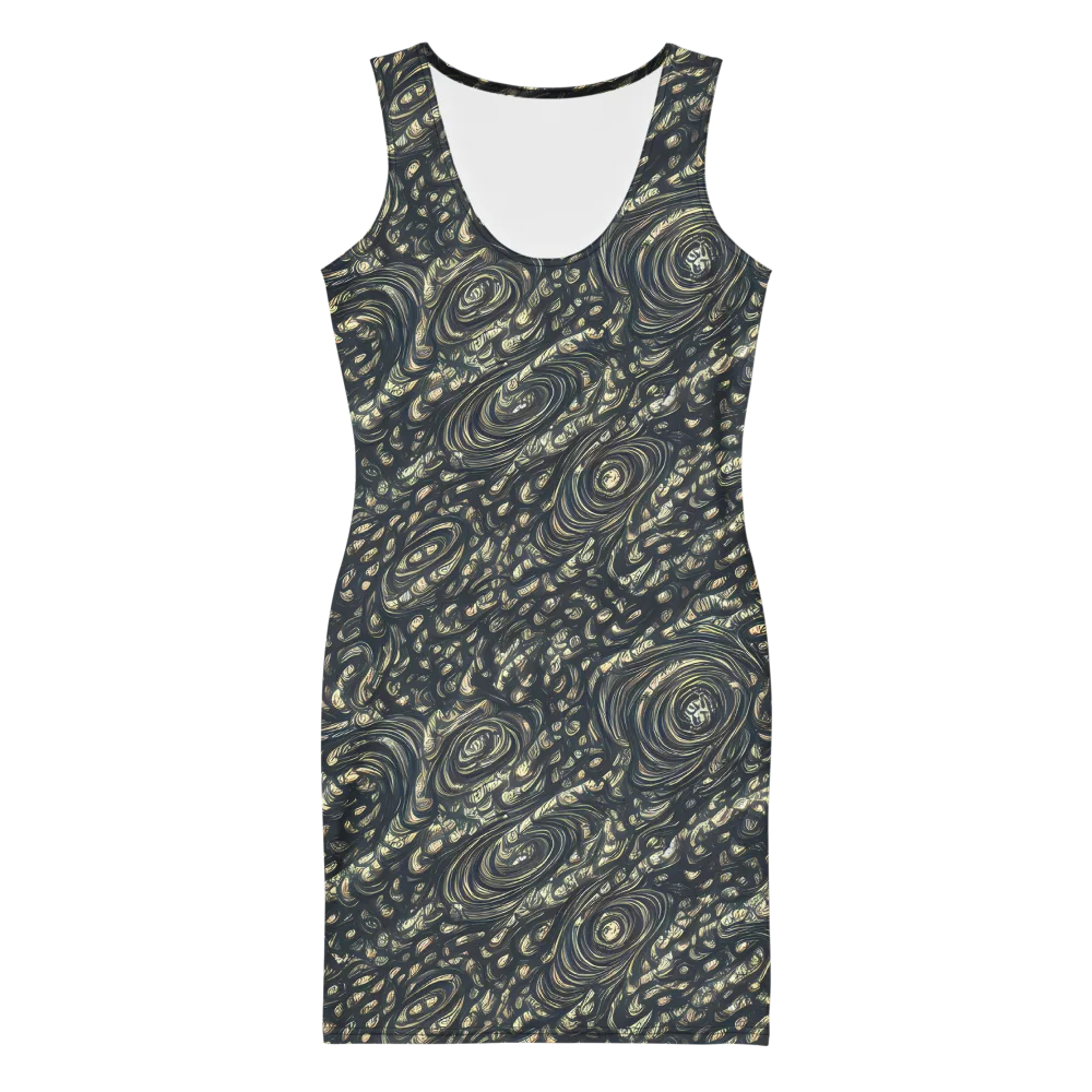 Inkstorm Paisley on Bodycon Dress — Front