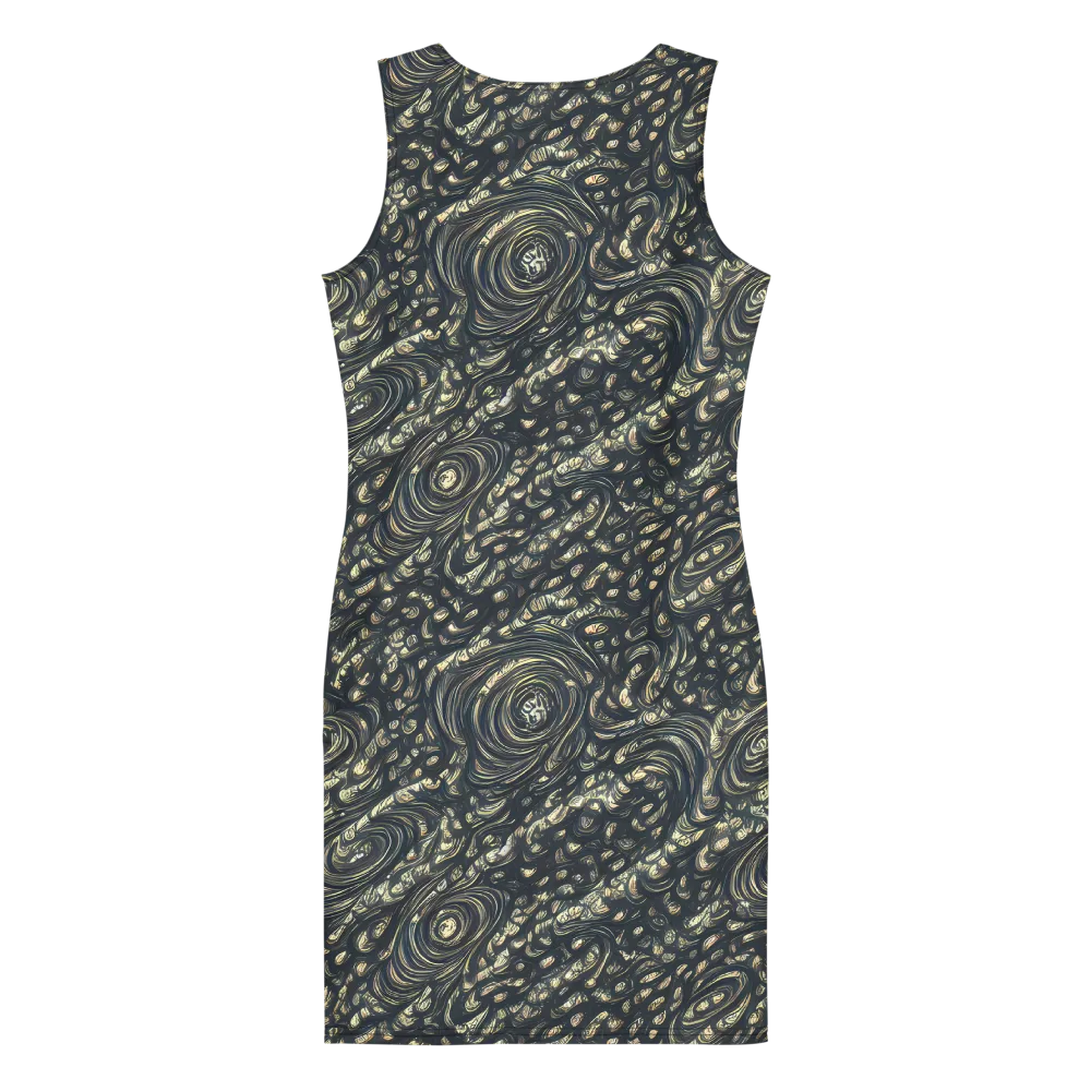 Inkstorm Paisley on Bodycon Dress — Back