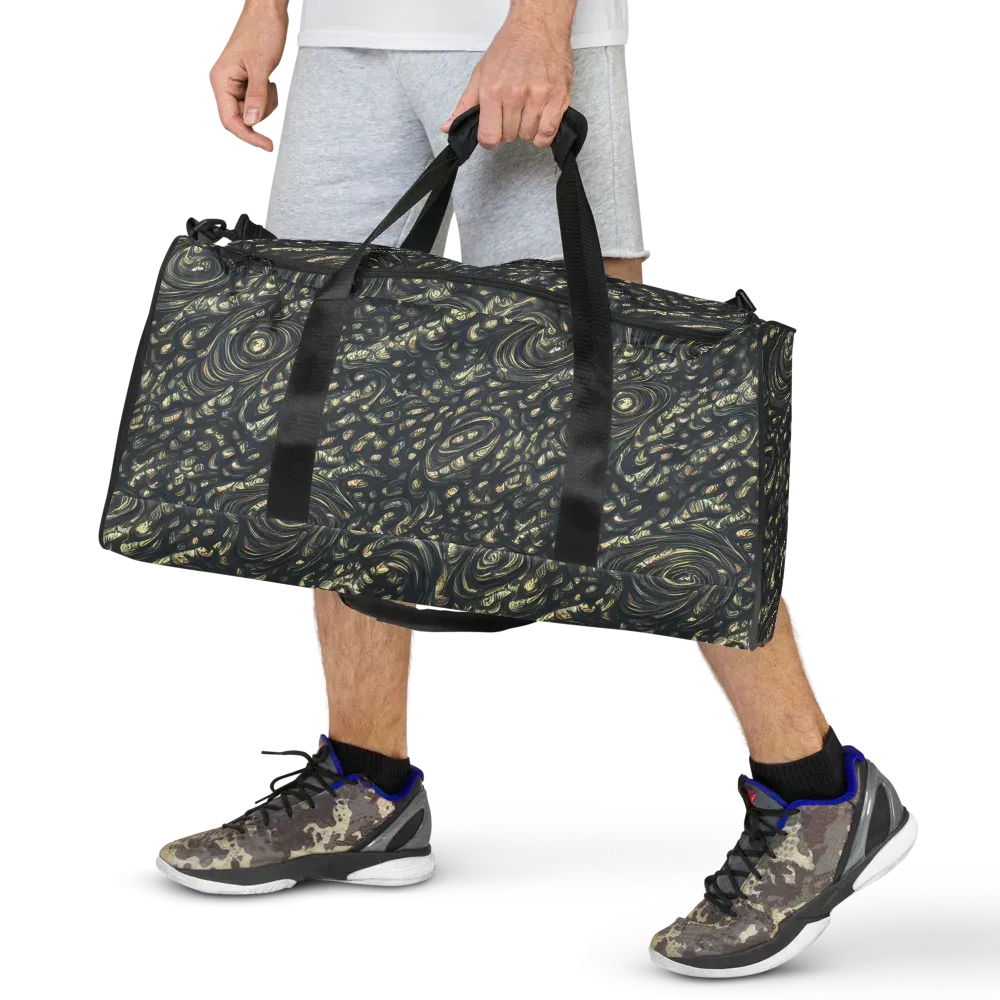 Inkstorm Paisley on Duffle Bag — Front