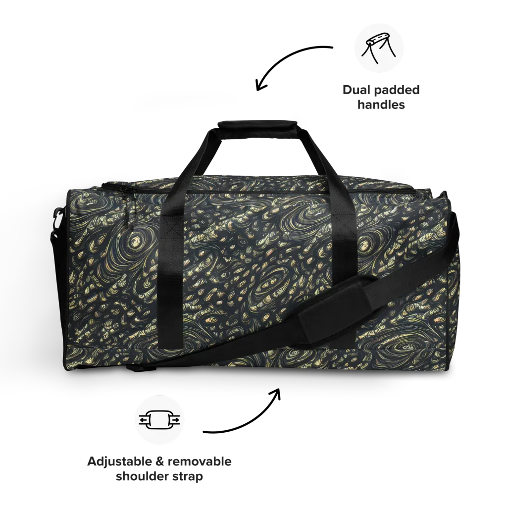 Inkstorm Paisley on Duffle Bag — Front