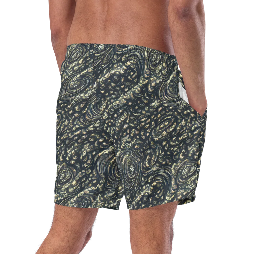 Inkstorm Paisley on Swim Trunks — Right Back