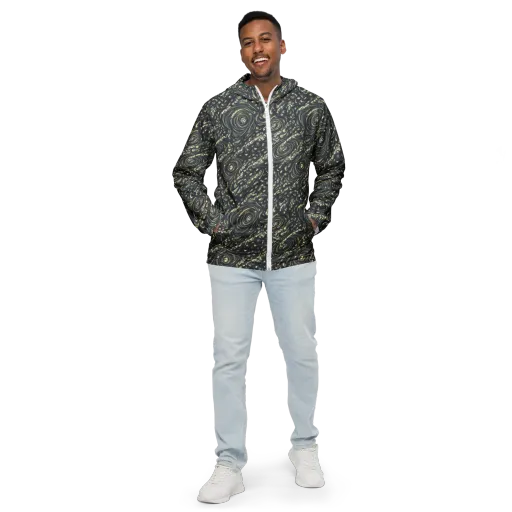 Inkstorm Paisley on a Men's Windbreaker