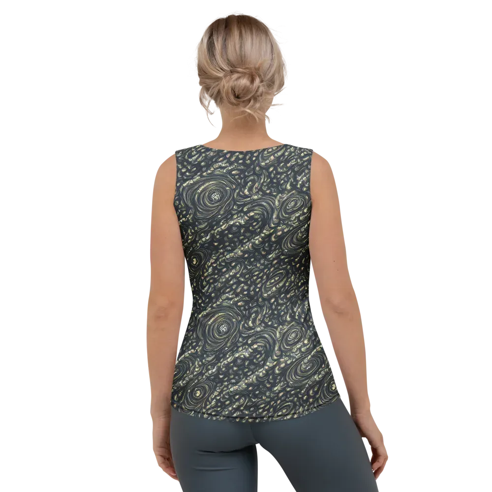 Inkstorm Paisley on Women's Tank Top — Back