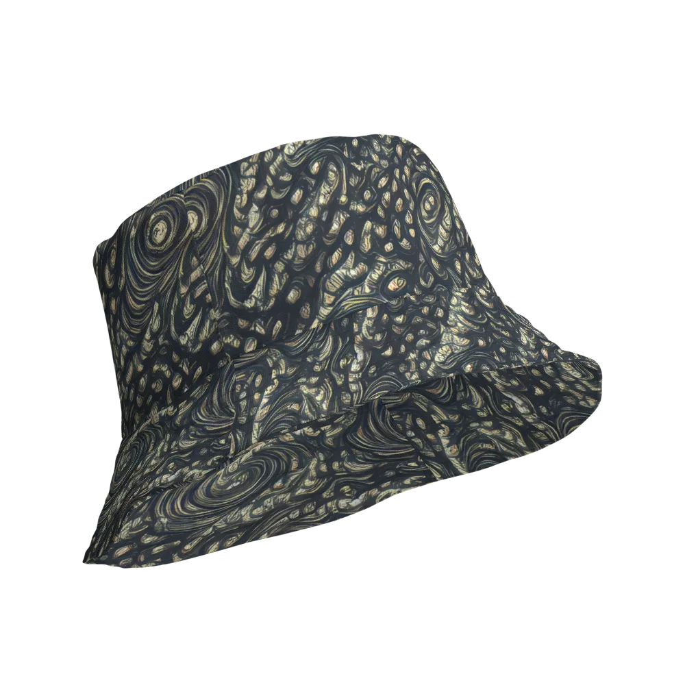 Inkstorm Paisley on Reversible Bucket Hat — Product details Outside