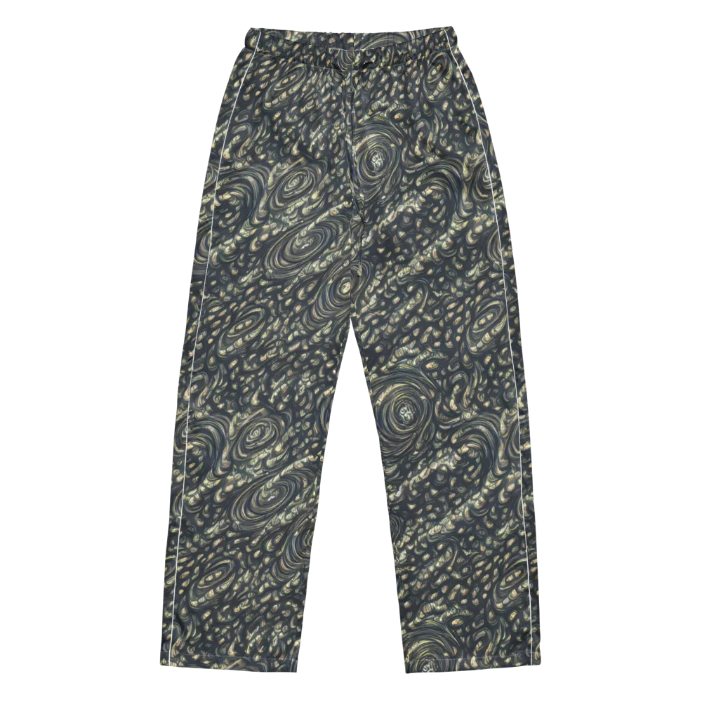 Inkstorm Paisley on Women's Pajama Pants — Front