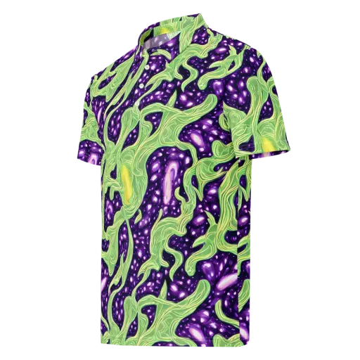 Amethyst Vine on a Men's Slim Fit Polo Shirt
