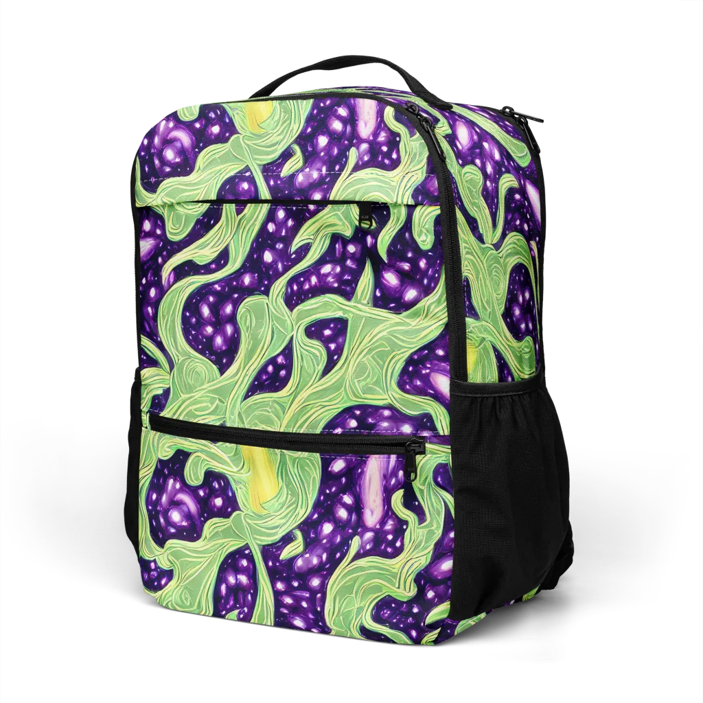 Amethyst Vine on Utility Backpack — Left Front