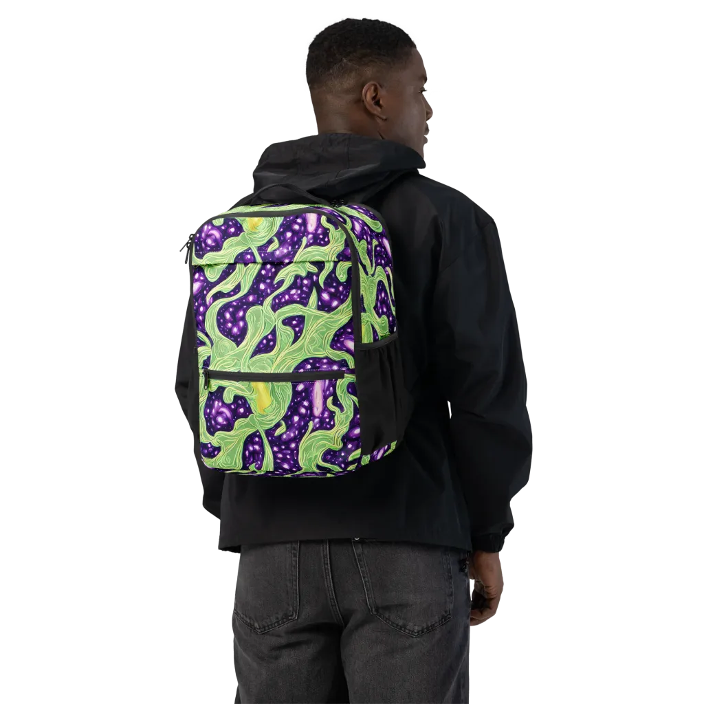 Amethyst Vine on Utility Backpack — Back