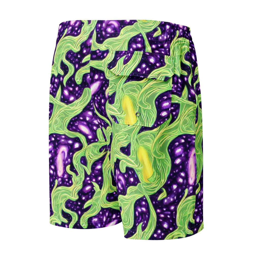 Amethyst Vine on Men's Board Shorts — Back