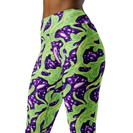 Amethyst Vine on a Yoga Leggings