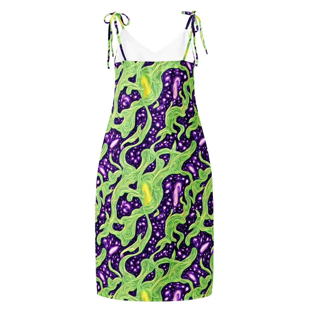 Amethyst Vine on Slip Dress — Back