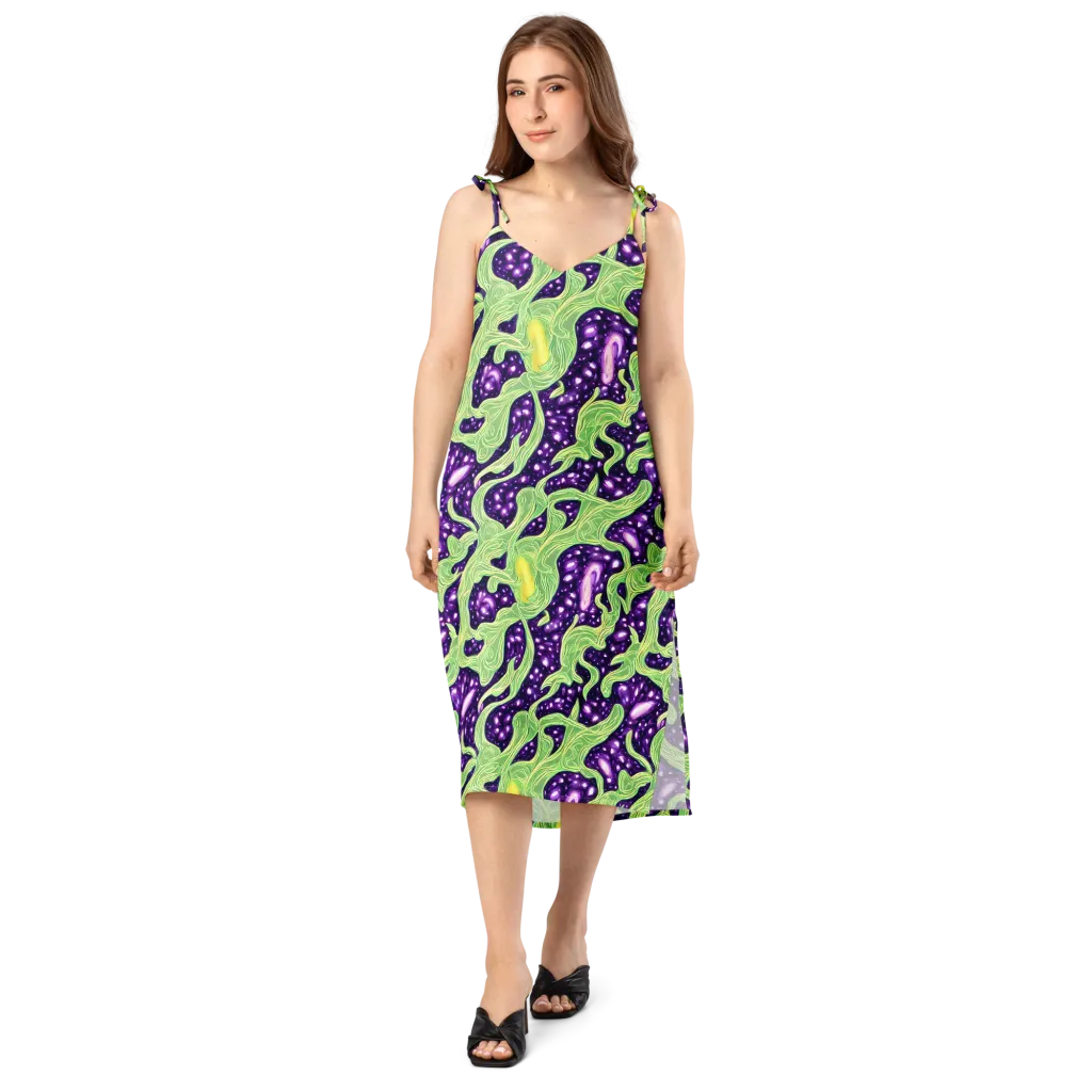 Amethyst Vine on Slip Dress — Front