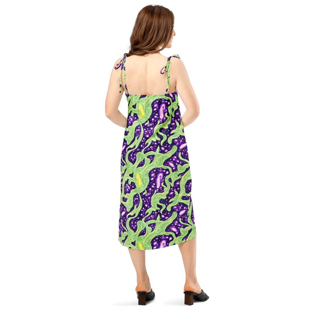 Amethyst Vine on Slip Dress — Back