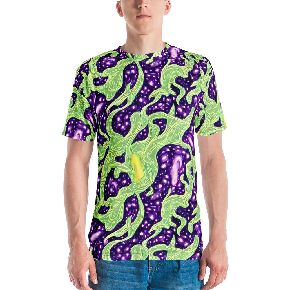 Amethyst Vine on Men's Crew Neck T-Shirt — Front