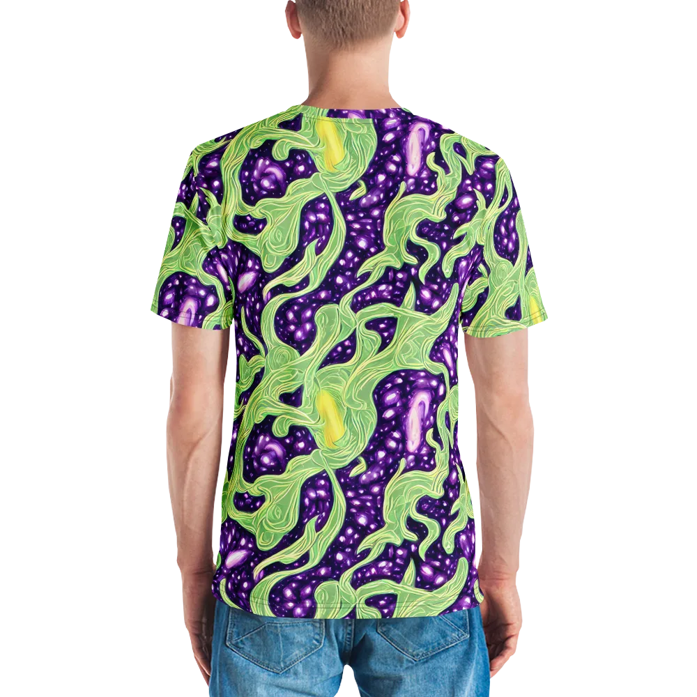 Amethyst Vine on Men's Crew Neck T-Shirt — Back