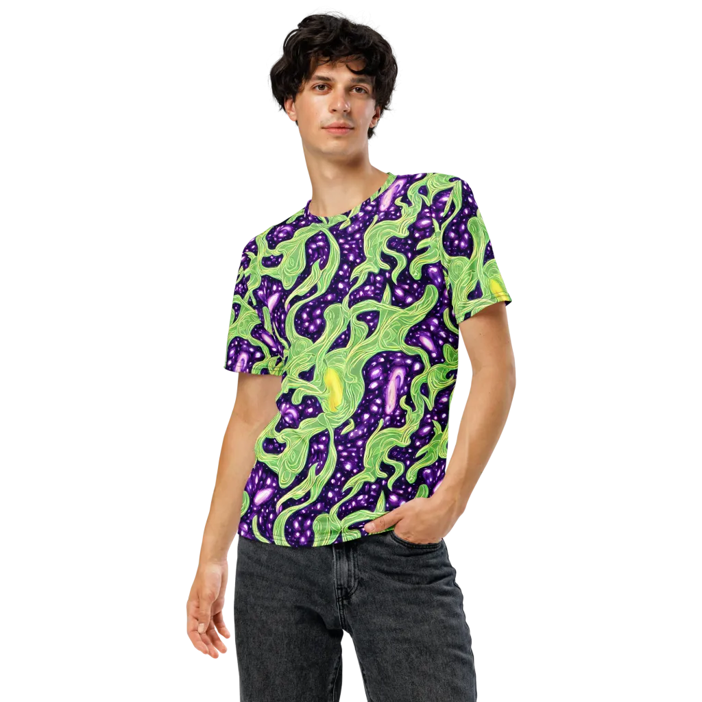 Amethyst Vine on Men's Crew Neck T-Shirt — Front