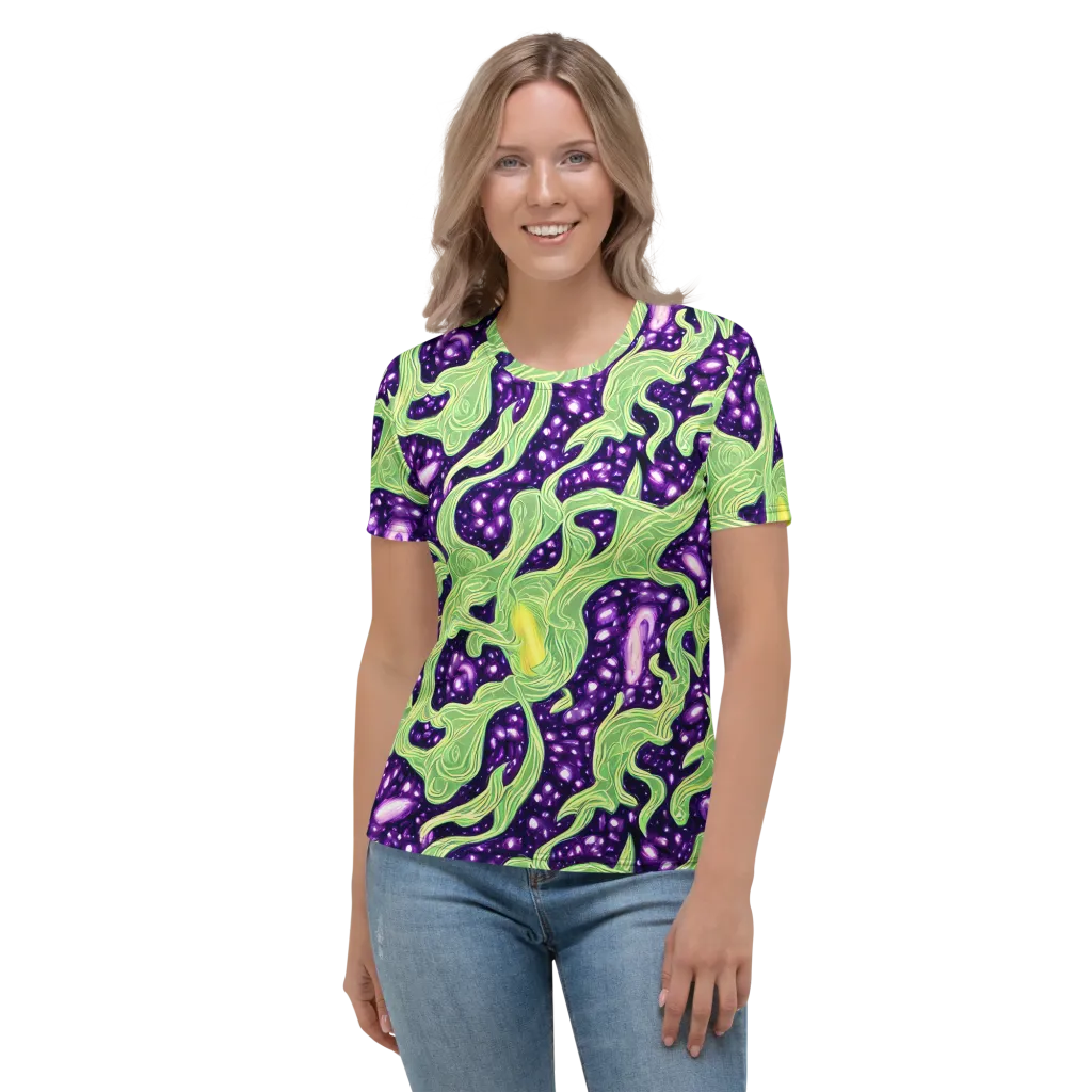 Amethyst Vine on Women's Crew Neck T-Shirt — Front
