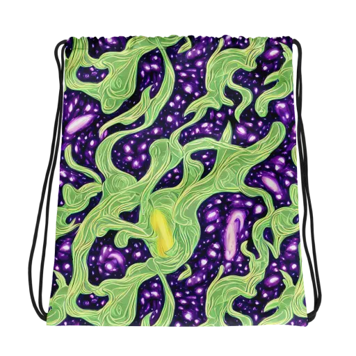 Amethyst Vine on a Drawstring Bag