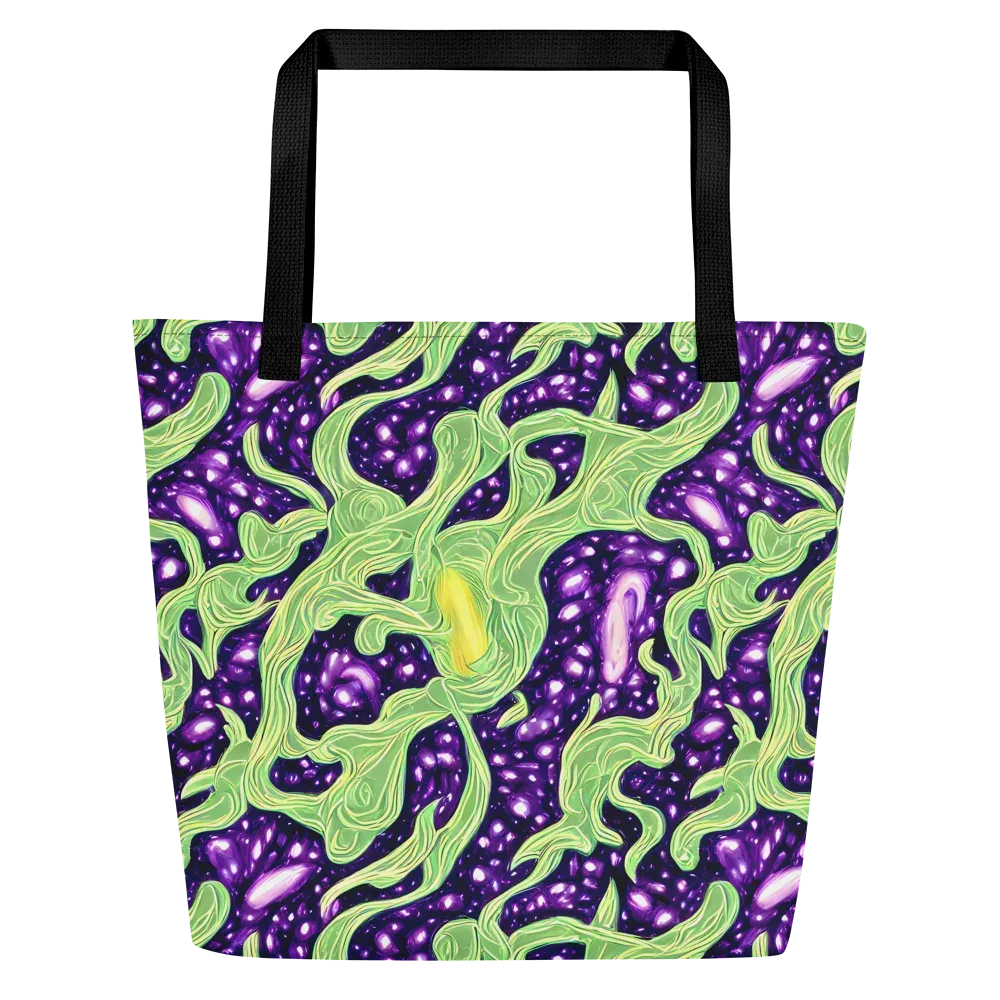 Amethyst Vine on Large Tote Bag W/ Pocket — Front