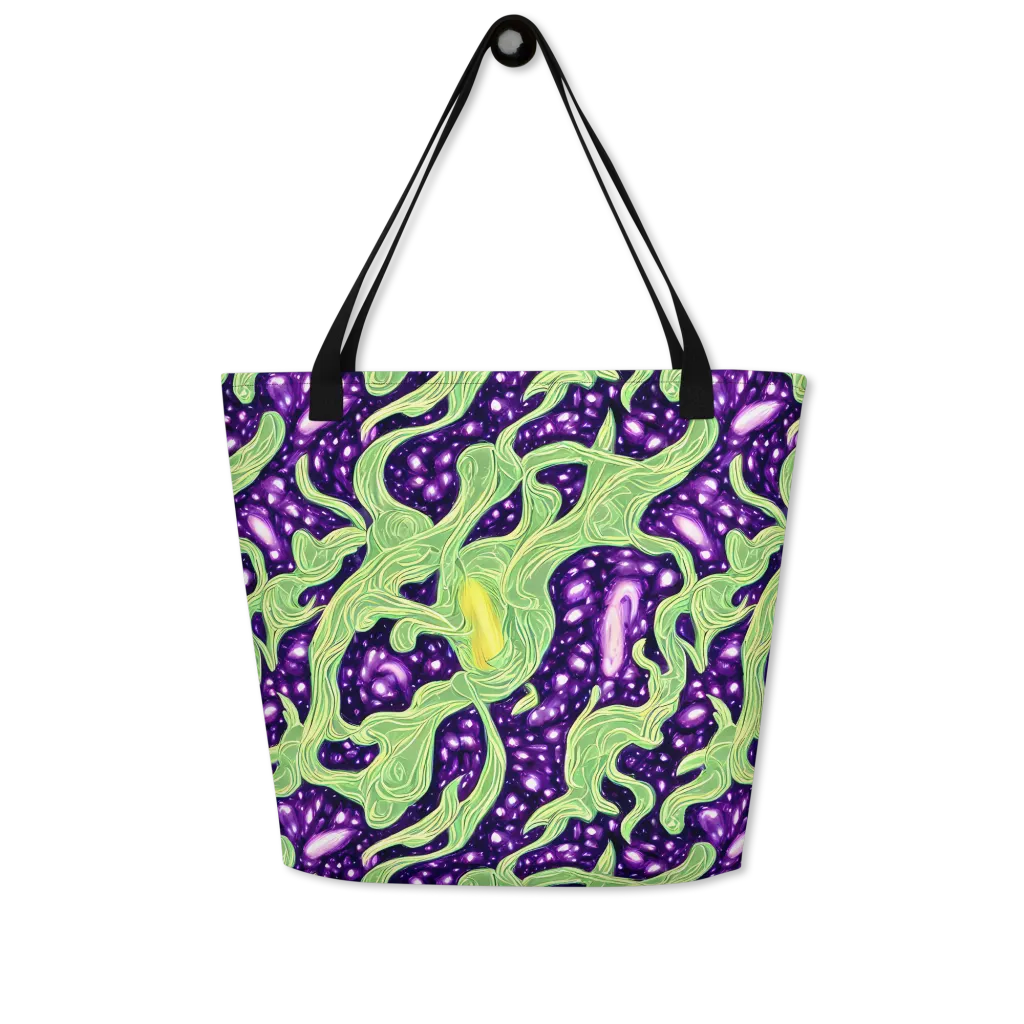 Amethyst Vine on Large Tote Bag W/ Pocket — Front