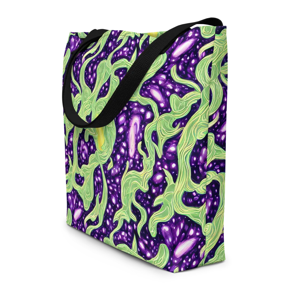 Amethyst Vine on Large Tote Bag W/ Pocket — Front