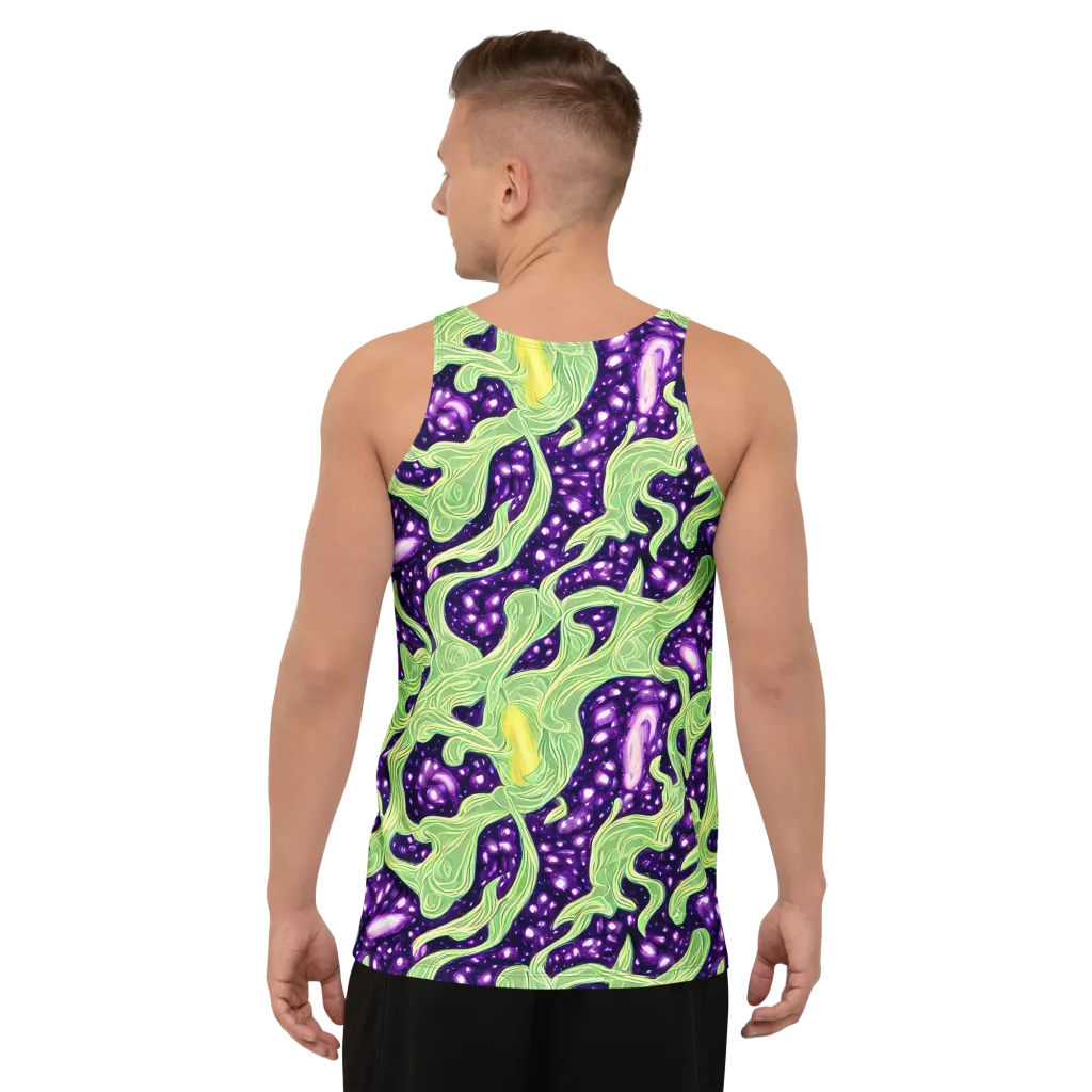 Amethyst Vine on Men's Tank Top — Back