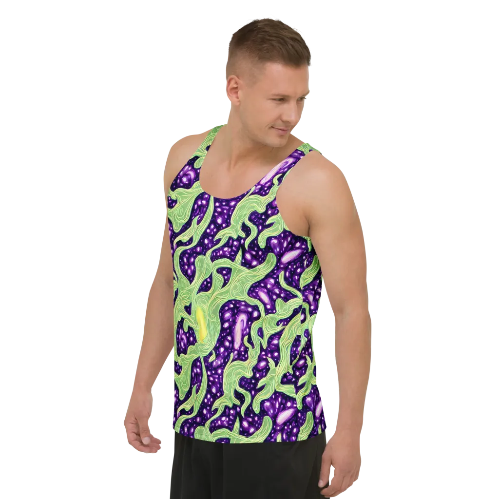 Amethyst Vine on Men's Tank Top — Left Front
