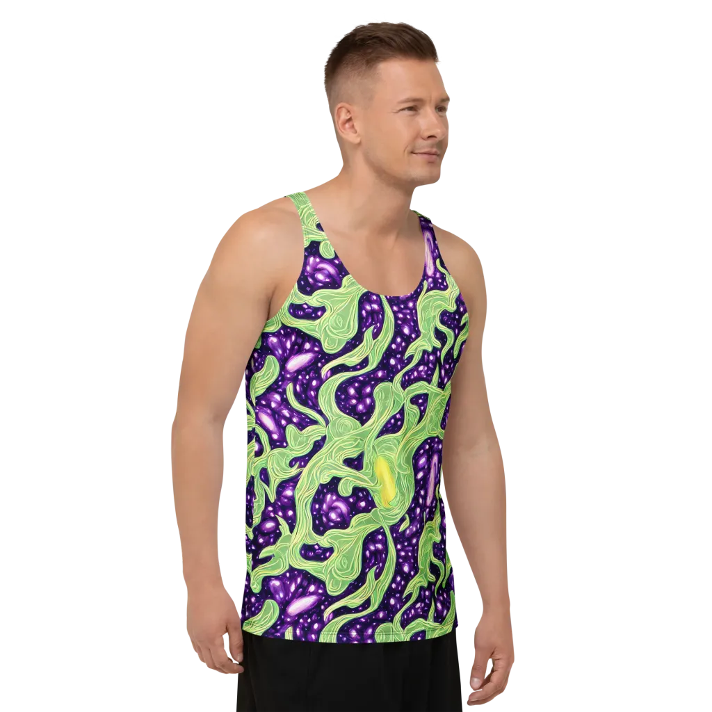 Amethyst Vine on Men's Tank Top — Right Front
