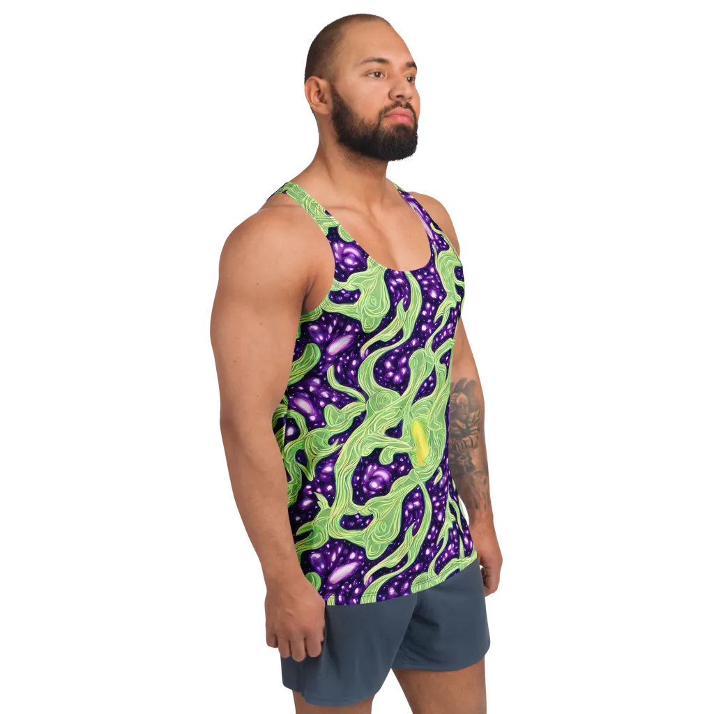 Amethyst Vine on Men's Tank Top — Right Front