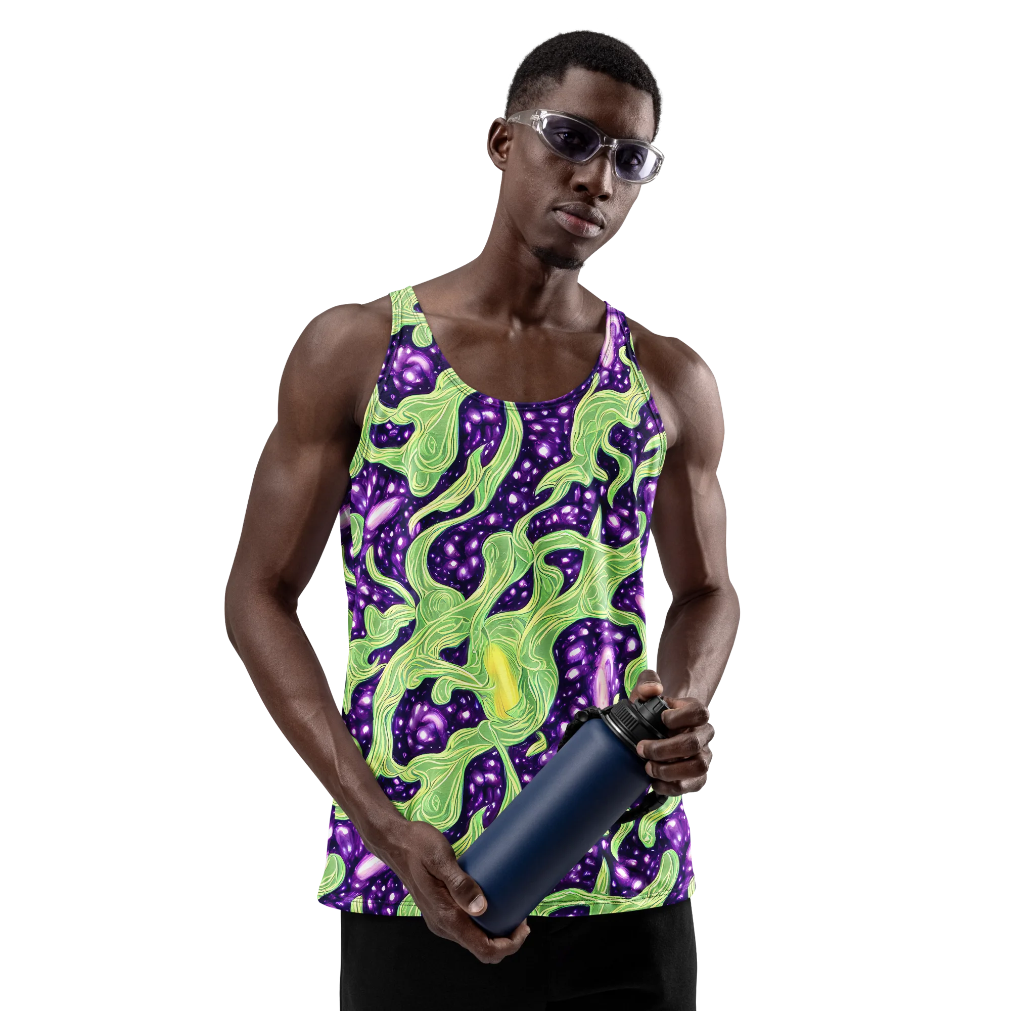 Amethyst Vine on Men's Tank Top — Front