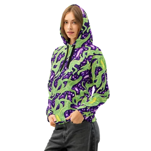 Amethyst Vine on a Cotton Hoodie
