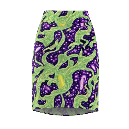 Amethyst Vine on a Pencil Skirt