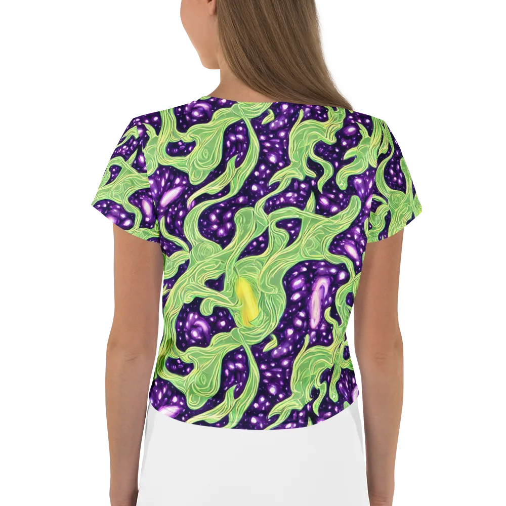 Amethyst Vine on Crop Tee — Back