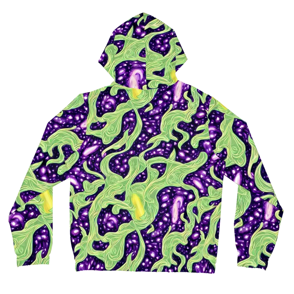 Amethyst Vine on Women's Full-Zip Hoodie — Back