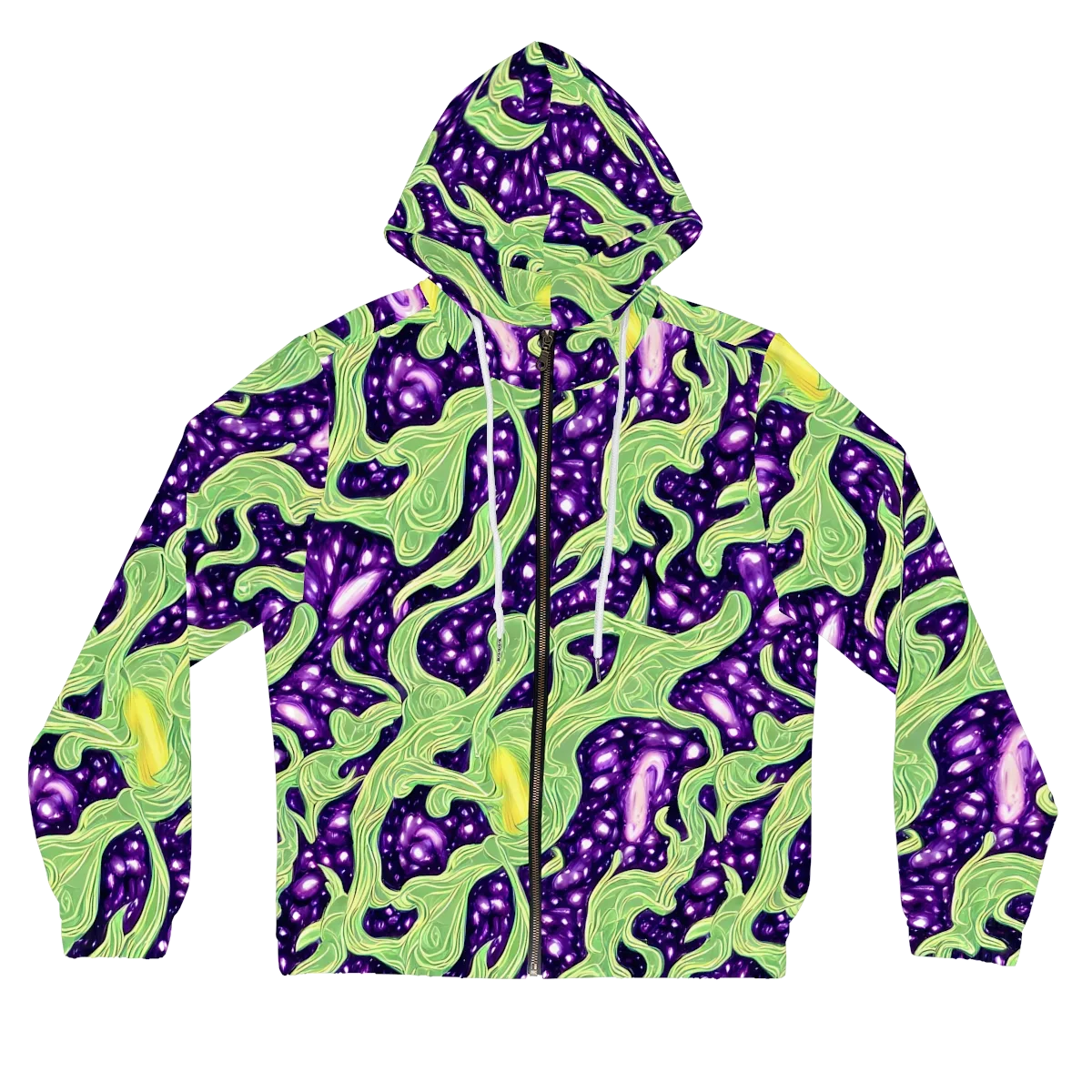 Amethyst Vine on Women's Full-Zip Hoodie — Front