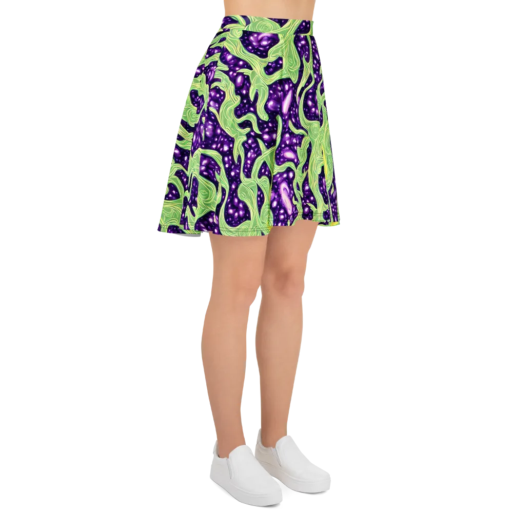 Amethyst Vine on Skater Skirt — Right