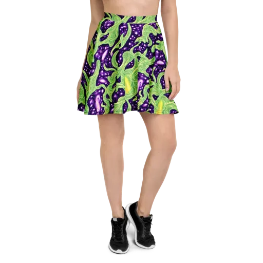 Amethyst Vine on a Skater Skirt